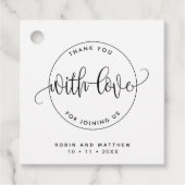 Hoe dan ook bedankt, modern. Rustic Kraft Bedankjes Labels (Voorkant)