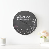 Hoe dan ook, ik ben te laat - Chalkboard Grote Klok (Huis)