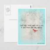 Hoe dan ook Sing Briefkaart (Voorkant / Achterkant)