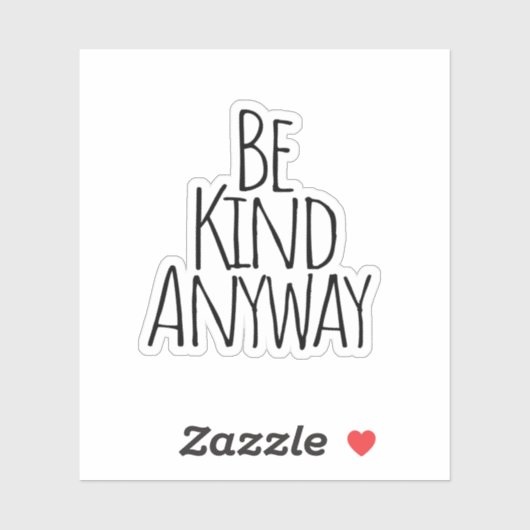 Hoe dan ook sticker (Vel)