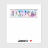 Hoe dan ook sticker (Vel)