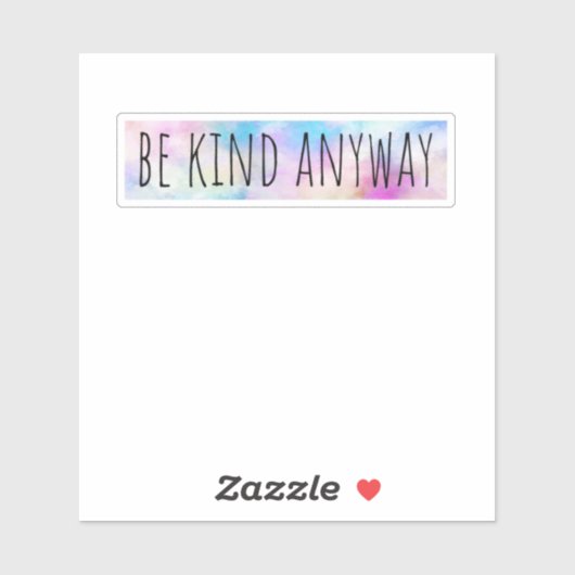 Hoe dan ook sticker (Vel)