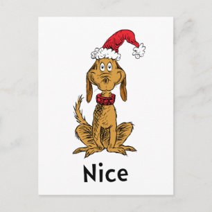Hoe de Grinch Christmas stal Max is aardig Briefkaart