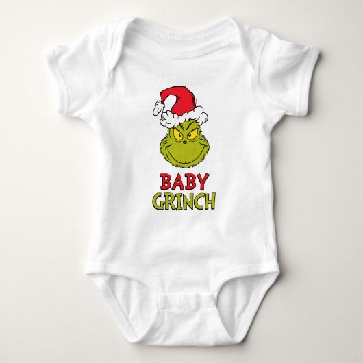 Hoe de Grinch kerstmis houdt | Baby Grinch Romper (Voorkant)