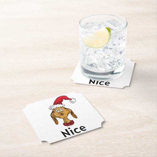 Hoe de Grinch kerstmis houdt | Max is Nice Kartonnen Onderzetters (Insitu)