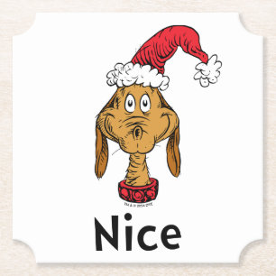 Hoe de Grinch kerstmis houdt Max is Nice Kartonnen Onderzetters