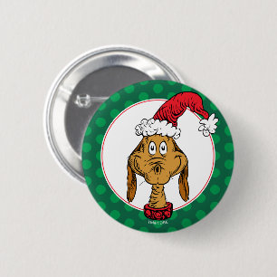 Hoe de Grinch Kerstmis stal Max is aardig Ronde Button 5,7 Cm