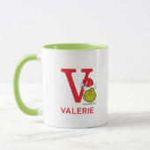 Hoe de Grinch Kerstmis stal | Naam & Monogram V Mok (Links)