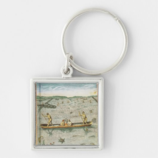 Hoe de Indiërs hun vis vangen Sleutelhanger (Voorkant)