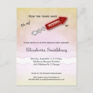 hoe de jaren zijn verlopen - mijlpaal op de verjaa kaart