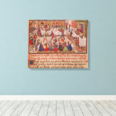 Hoe de Noble King Alexander werd gepoiseerd Canvas Afdruk (Insitu (Houten vloer))