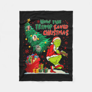 Hoe de Trump kerst heeft gered Grappige kersttijd Fleece Deken