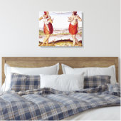 Hoe de vrouwen van Dasamonquepeuc Canvas Afdruk (Insitu (Slaapkamer))
