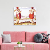Hoe de vrouwen van Dasamonquepeuc Canvas Afdruk (Insitu (Woonkamer))