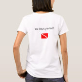 hoe diep is je liefde ? gemonteerd t-shirt (Achterkant)