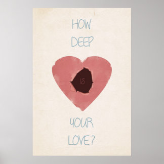 hoe diep is je liefde ? poster