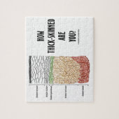 Hoe dik ben je? (Epidermislagen) Legpuzzel (Verticaal)