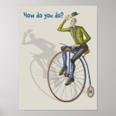 Hoe doe je dat, hoge wielfiets poster (Voorkant)