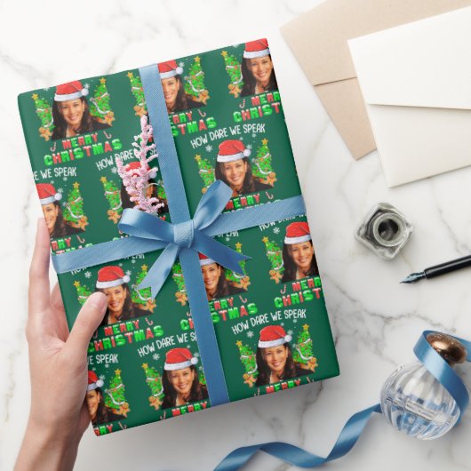 Hoe durven we vrolijk kerstfeest te spreken Kamala Cadeaupapier (Geschenken)