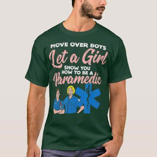 Hoe een Paramedische Vrouw Power EMT te zijn T-shirt (Voorkant)