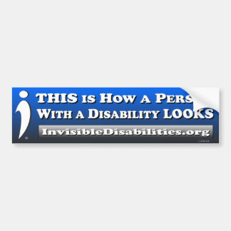 Hoe een persoon met een handicap het ziet - Bumper Bumpersticker