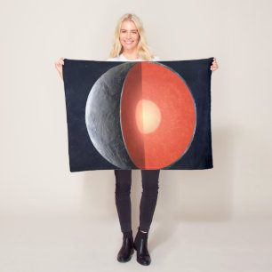 Hoe een rotsachtige planeet vormt. fleece deken