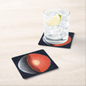 Hoe een rotsachtige planeet vormt. vierkante kartonnen onderzetter (Insitu)