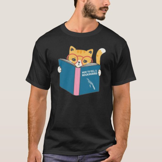 Hoe een spotvogel te doden Funny Cat T-shirt (Voorkant)
