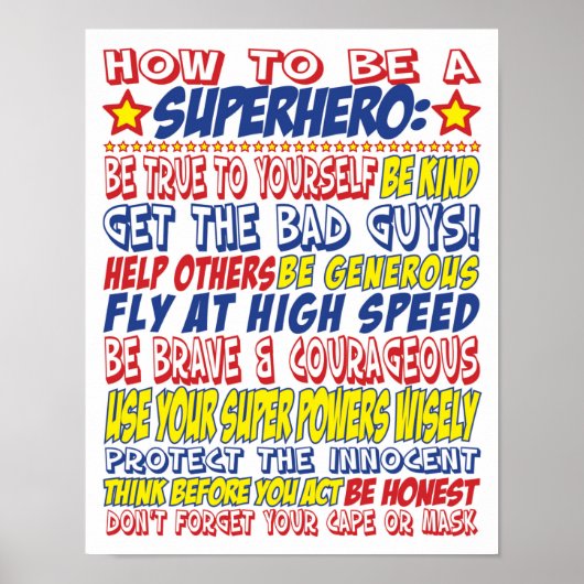 Hoe een superheld Print te zijn (Voorkant)