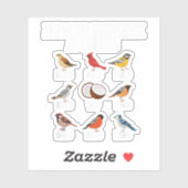 Hoe een vogel te identificeren Grappige vogel kijk Sticker (Vel)