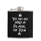 Hoe en een erlenmeyer van Rum, Pirate Heupfles (Voorkant)