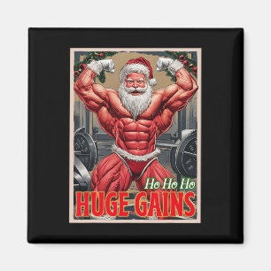 Hoe enorm winsten pompen bodybuilder kerstmis magneet