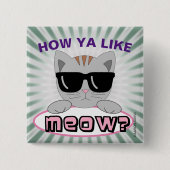 Hoe gaat het met MEOW? Cat Pun Button (Voorkant)
