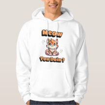 Hoe gaat het? Schattigee Funny Cat Pun voor Pet Lo