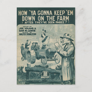 Hoe gaat u "Em neer houden op het Boerderij"? Briefkaart