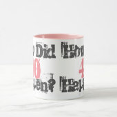 Hoe gebeurde dat 40? - Mok met tweetone koffie (Midden)