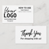 Hoe gebruikt u de constructiekaarten visitekaartje (Voorkant / Achterkant)