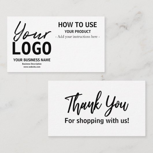 Hoe gebruikt u de constructiekaarten visitekaartje (Voorkant / Achterkant)