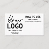 Hoe gebruikt u de constructiekaarten visitekaartje (Voorkant)