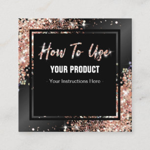 Hoe gebruikt u de kleine Roos Gold Instruction Car Vierkante Visitekaartje