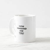 Hoe geïnhibeerd ben je? (Chemistry Enzyme Kinetics Koffiemok (Voorkant links)