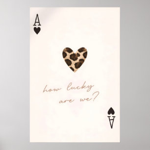 Hoe Gelukkig Zijn We Poster, Luipaard Hart Liefdes Poster