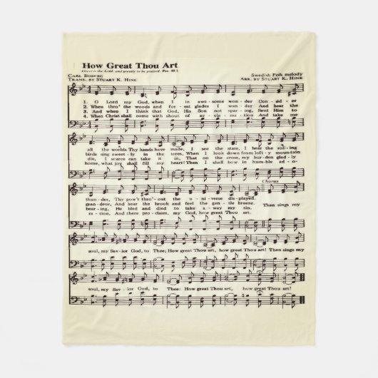 Hoe Geweldig Gij Zijt  Magneet Fleece Deken (Voorkant)