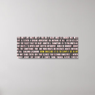 Hoe geweldig het is om gewoon leven te hebben canvas afdruk