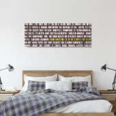 Hoe geweldig is het om gewoon te leven canvas afdruk (Insitu (Slaapkamer))