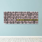 Hoe geweldig is het om gewoon te leven canvas afdruk (Insitu (Houten vloer))