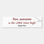 Hoe Geweldige (wit) Bumpersticker (Voorkant)