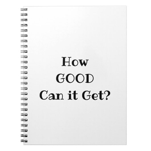Hoe goed kan het worden? notitieboek (Voorkant)