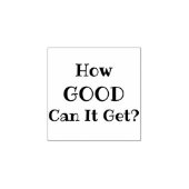 Hoe goed kan het worden? rubberen stempel (Afrduk)