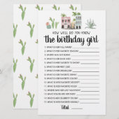 Hoe goed ken je de Birthday Girl game? (Voorkant / Achterkant)